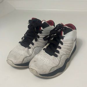 And1 Mens Sz 8 High Top White Black Tennis Athletic Tie Up Shoe